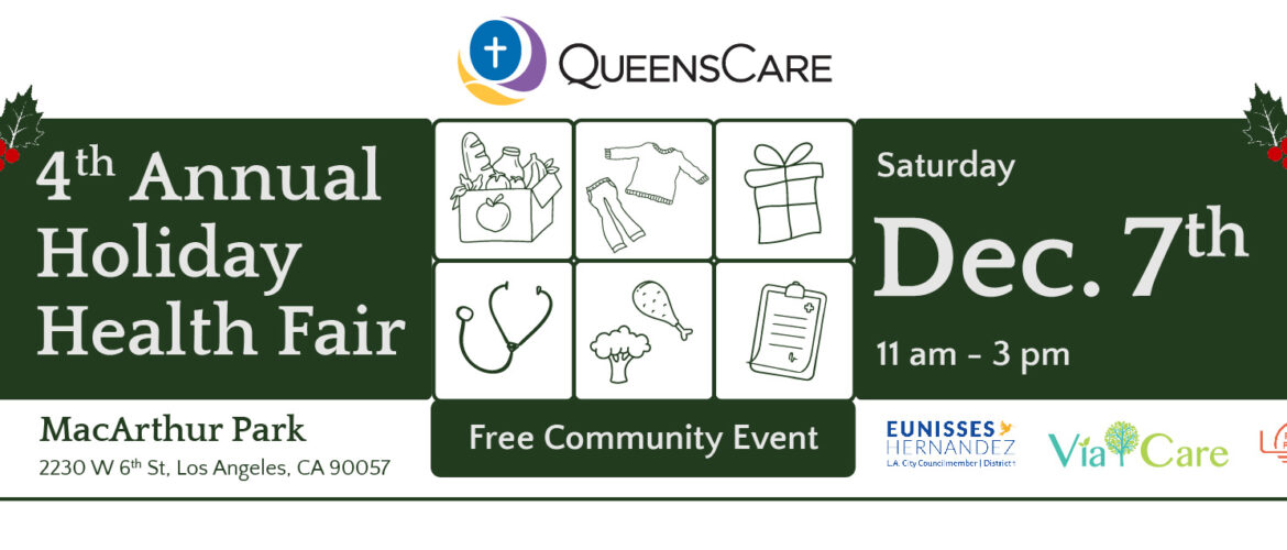 QueensCare 4th Annual Holiday Health Fair Illustration