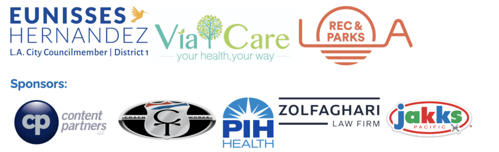 QueensCare 4th Annual Holiday Health Fair Illustration sponsor logos